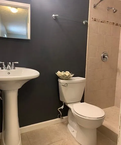 master bathroom with shower