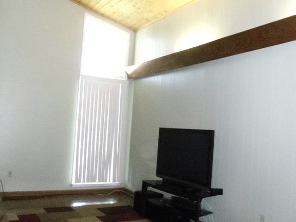 Living room cathedral ceilin