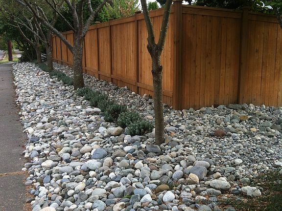 Landscaped fenceline