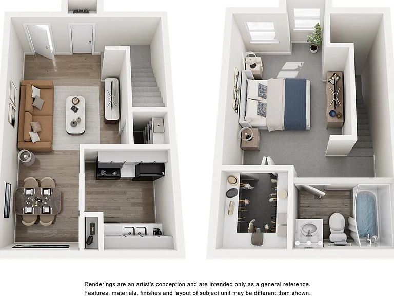 A2, 1 Bed, 1 Bath, 644 SqFt A2, 1 Bed, 1 Bath, 644 SqFt
