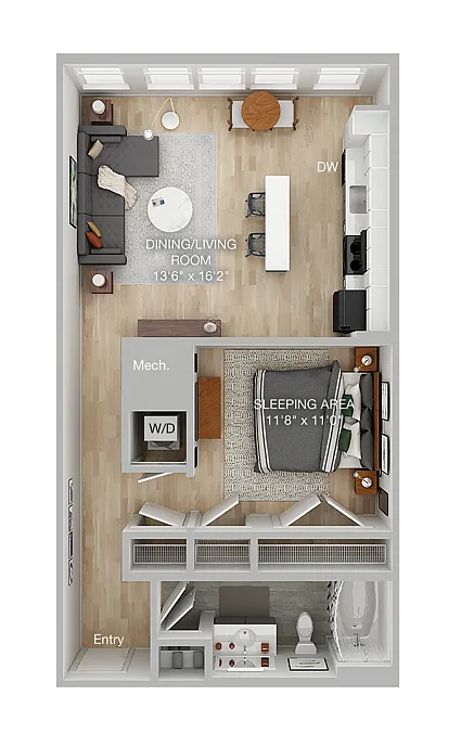 Floor plan Studio