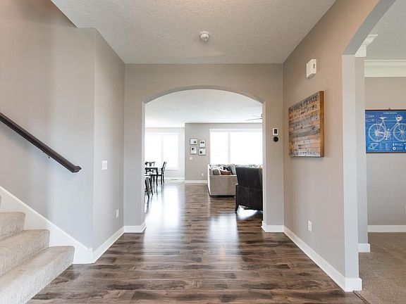 Guests are greeted by a gorgeous arched entry