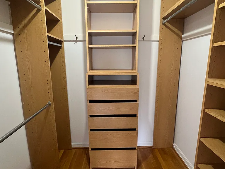 walk-in closet master bedroom