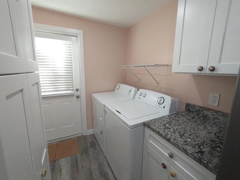New laundry and granite pantry