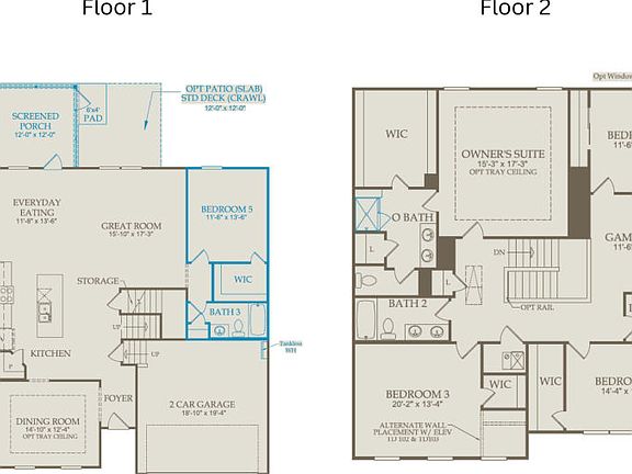 Floor Plan Level 1 Level 2