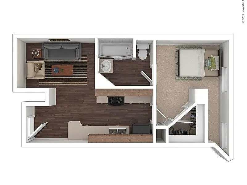 Floor plan 1 Bedroom