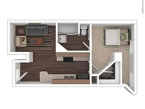 Floor plan 1 Bedroom