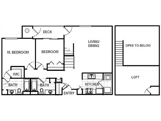 Floor plan The Belair with Loft