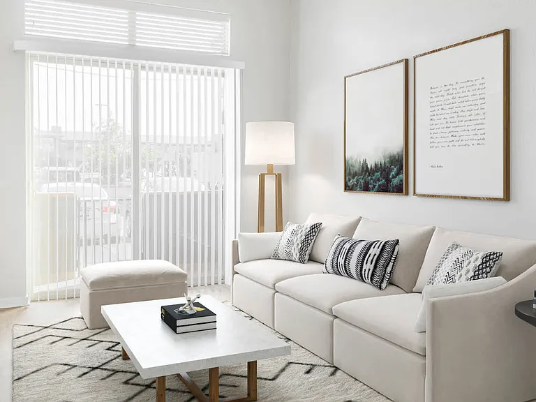 Living Room with Hard Surface Flooring