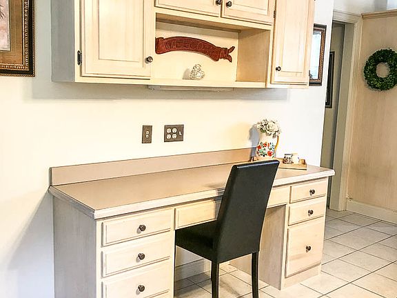 Built in Desk off Kitchen