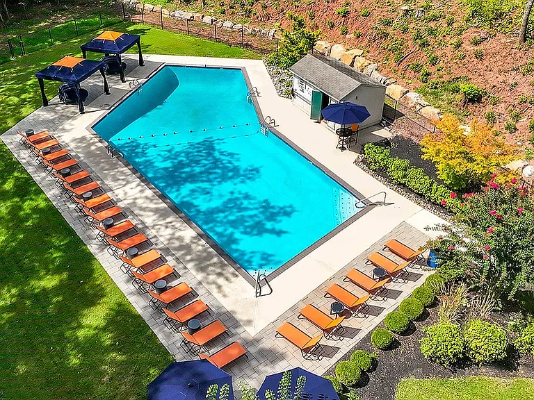 Aerial view of pool