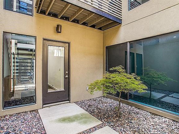 Private atrium with Japanese maple
