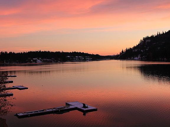 Sunset from the deck