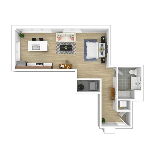 Floor plan Studio B