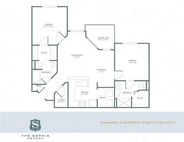 Floor plan Canaries