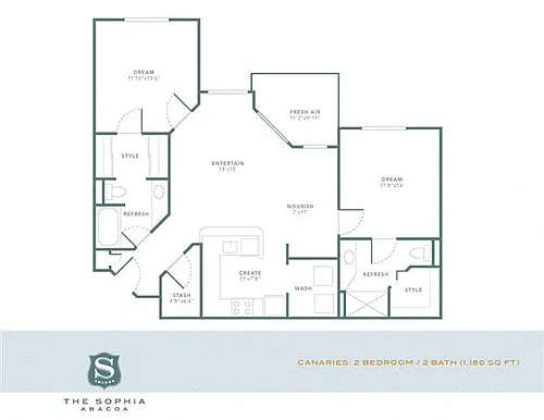 Floor plan Canaries