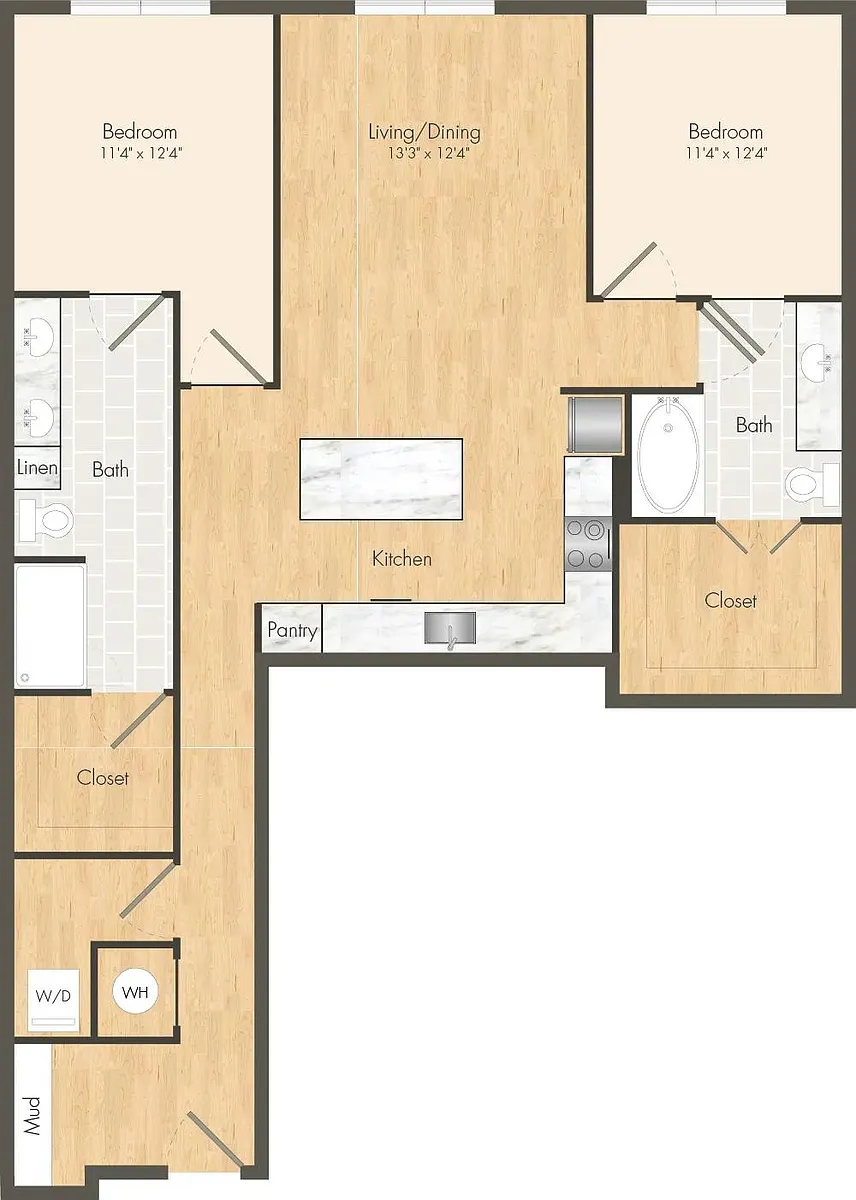 Floor plan ZB15 - Income Restricted 4