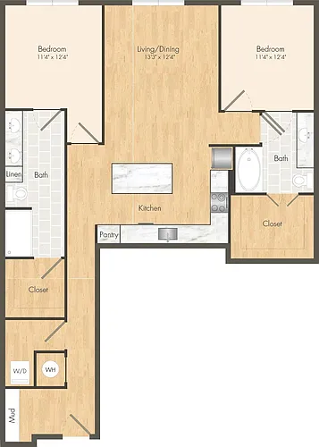 Floor plan ZB15 - Income Restricted 3