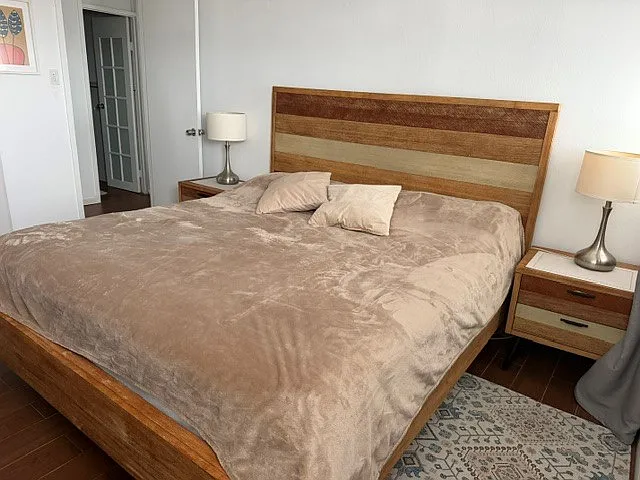 King bed in Master bedroom