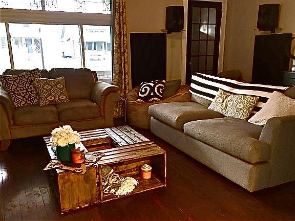 Spacious Living Room, lots of light!