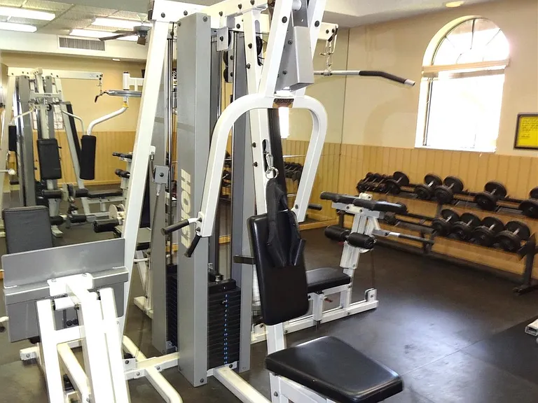Separate His and Hers Gyms at the Club House.