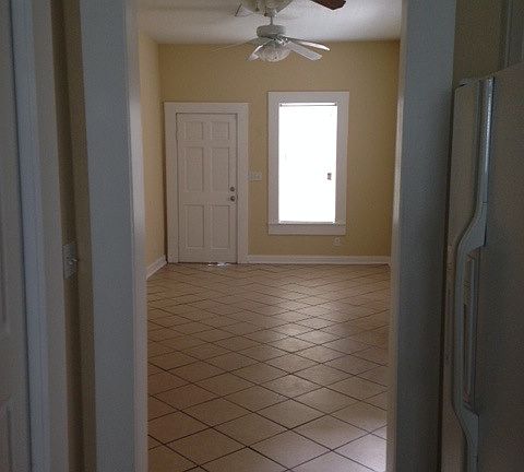 View of living room from kitchen
