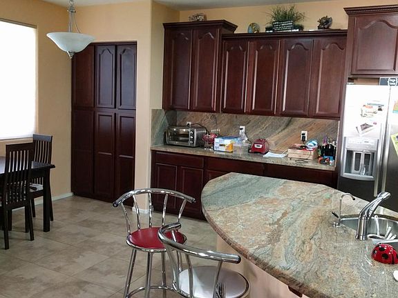 Kitchen pantry and island