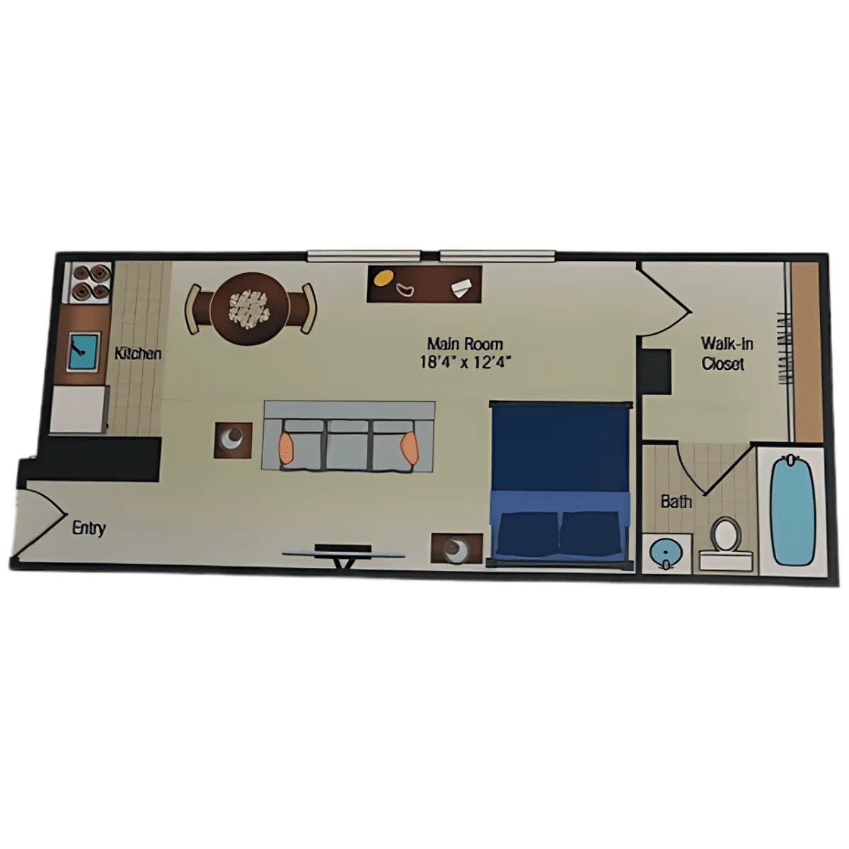 Floor plan Studio