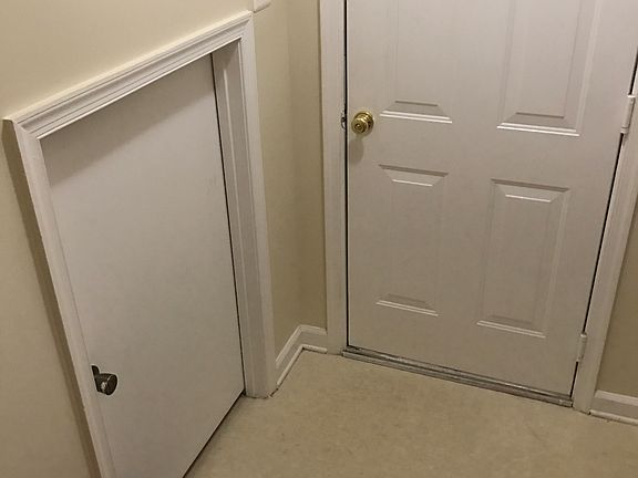 Basement storage room & Garage door