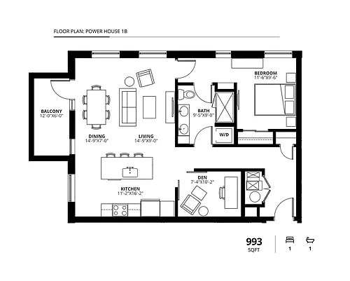 Floor plan Power House 1B