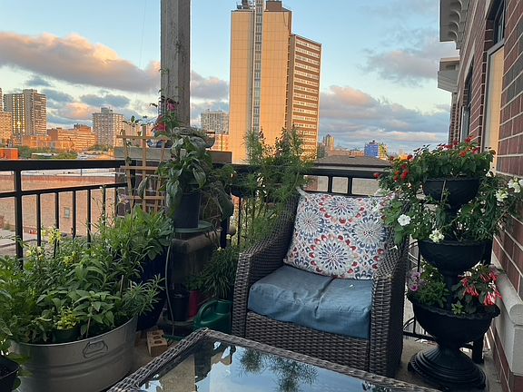 Generous and gorgeous east facing balcony