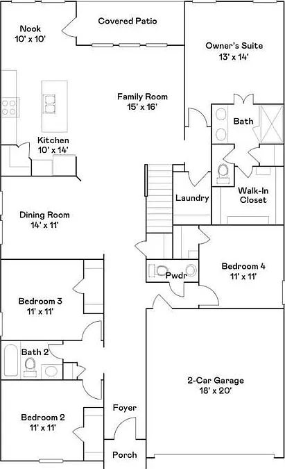 4 bed, 3.0 bath, 2363 sqft, $2,300 — Photo 2
