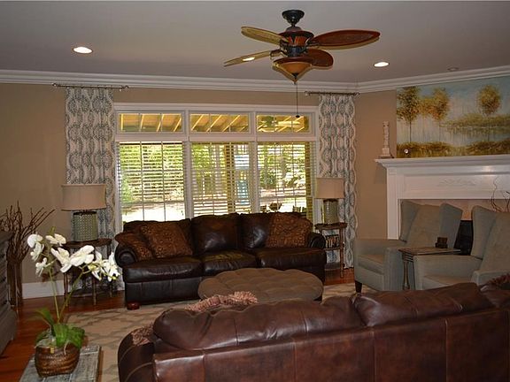 Large Living Room just off Kitchen with Gas Fireplace