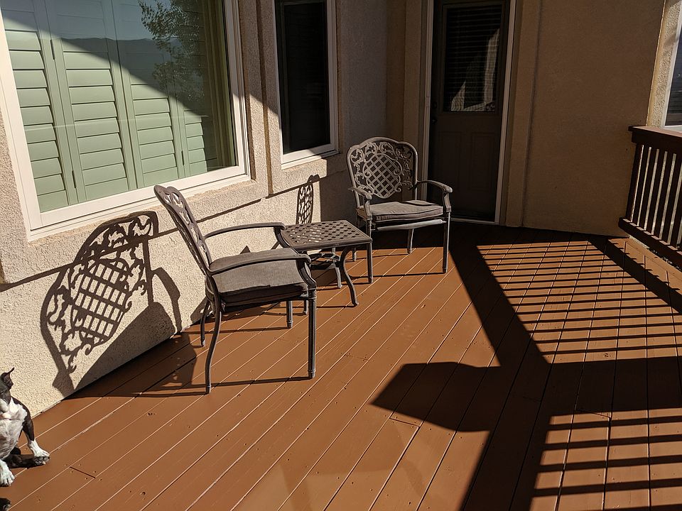 Sunny deck off kitchen