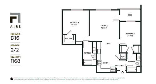Floor plan D16