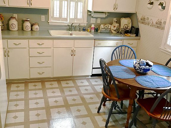 Spacious eat in kitchen.