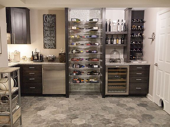 Basement wine area