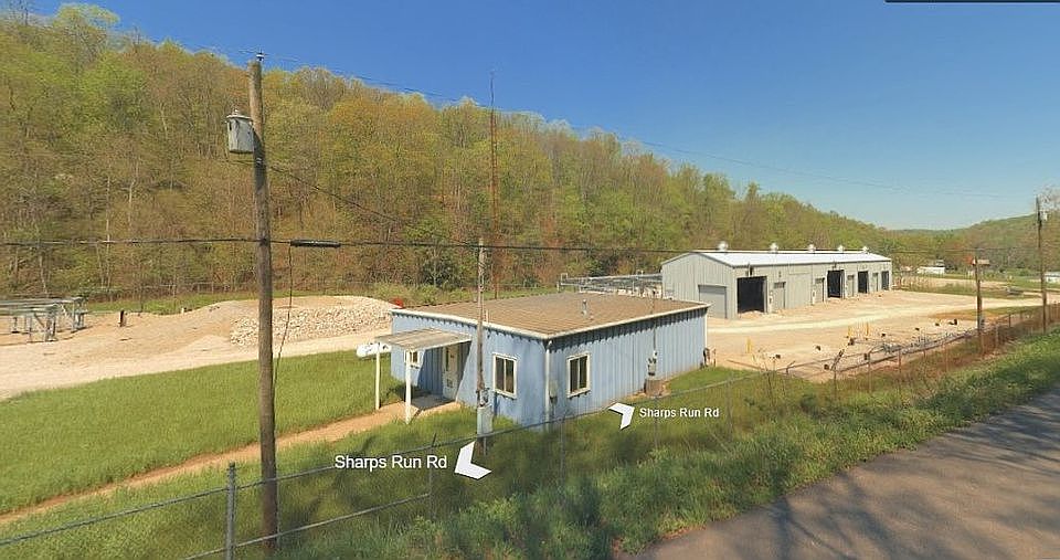 Office with attached garage.