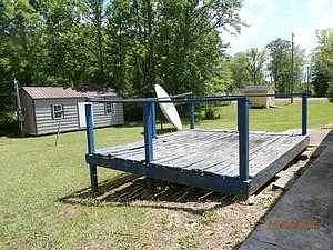deck in back yard