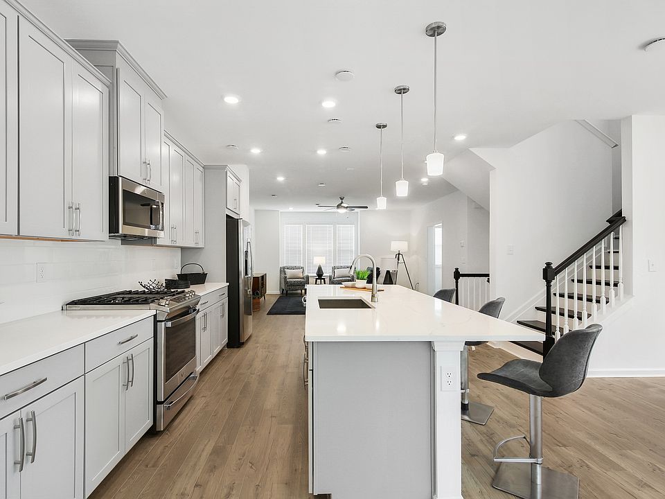 Large Kitchen with Undermounted Sink on Island