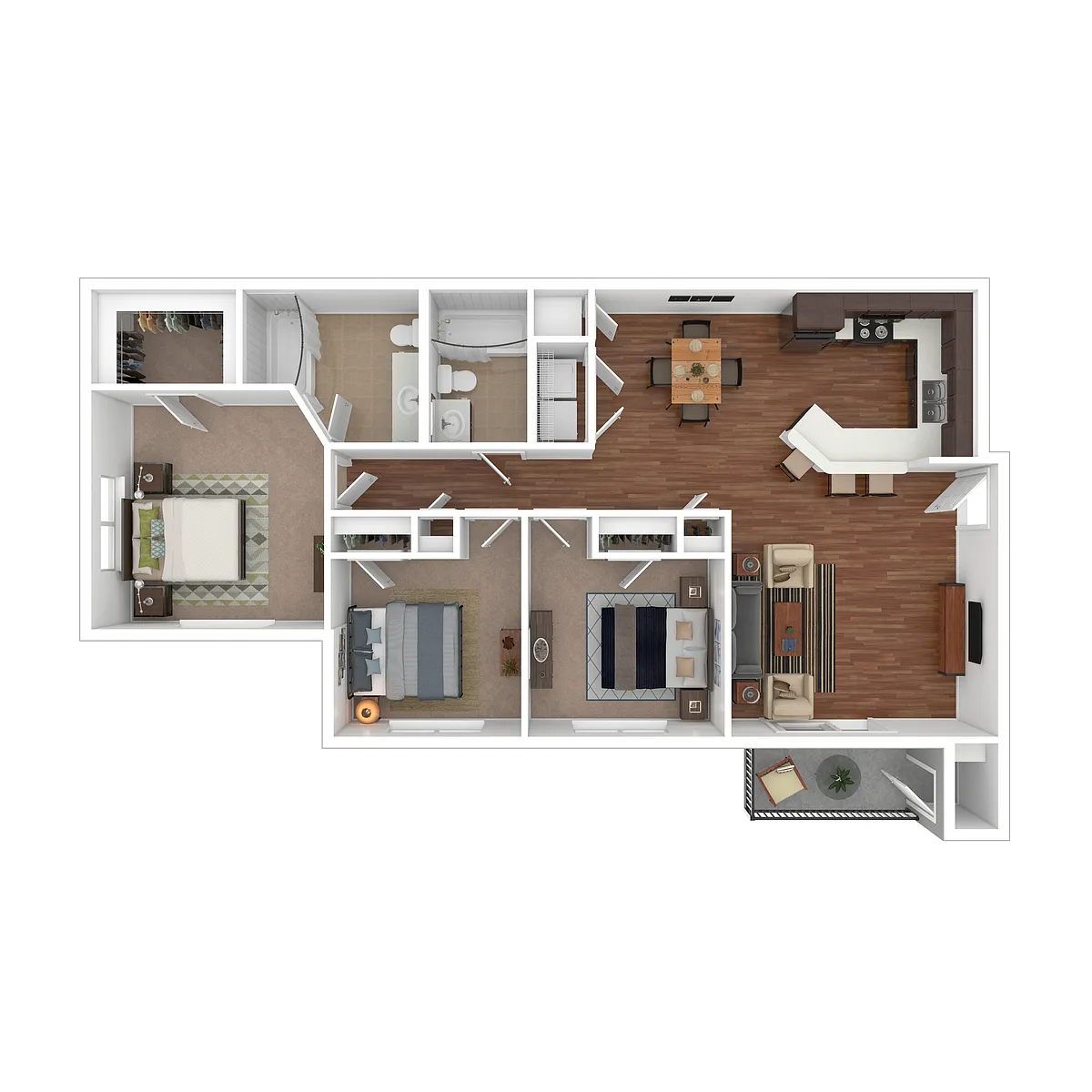 Floor plan 3 Bedroom