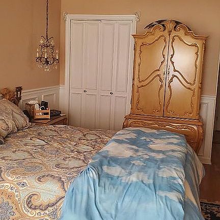 2 large closets in bedroom