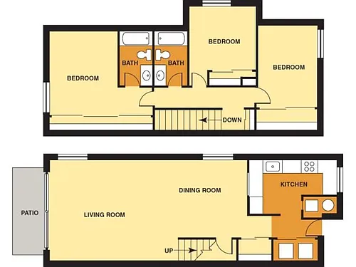 Floor plan Three Bedroom