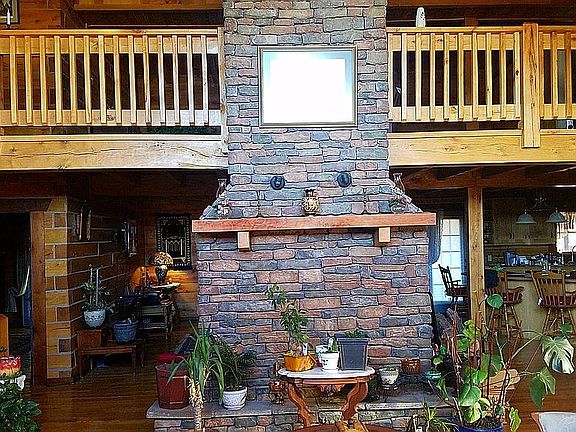 Main floor fireplace