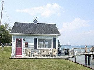 Cute as can be!  Dock house and dock 34 ft with slide