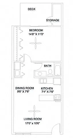 Floor plan The Brightleaf 650
