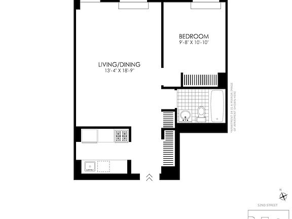 2nd image of 410 W 53rd St APT 403