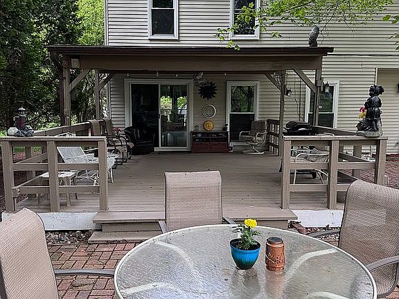Deck off back of house