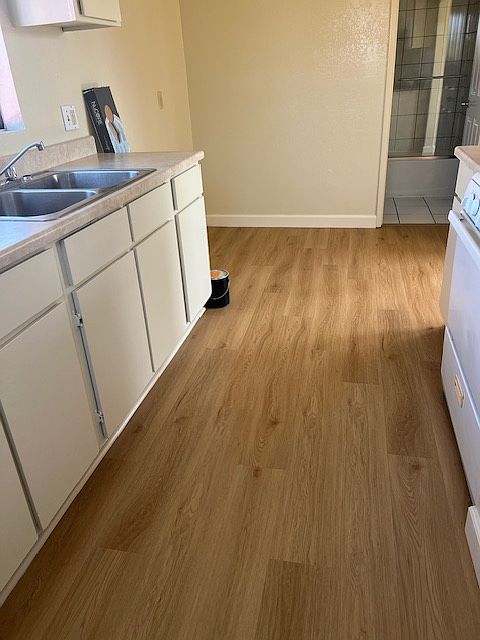 kitchen plus small dining area