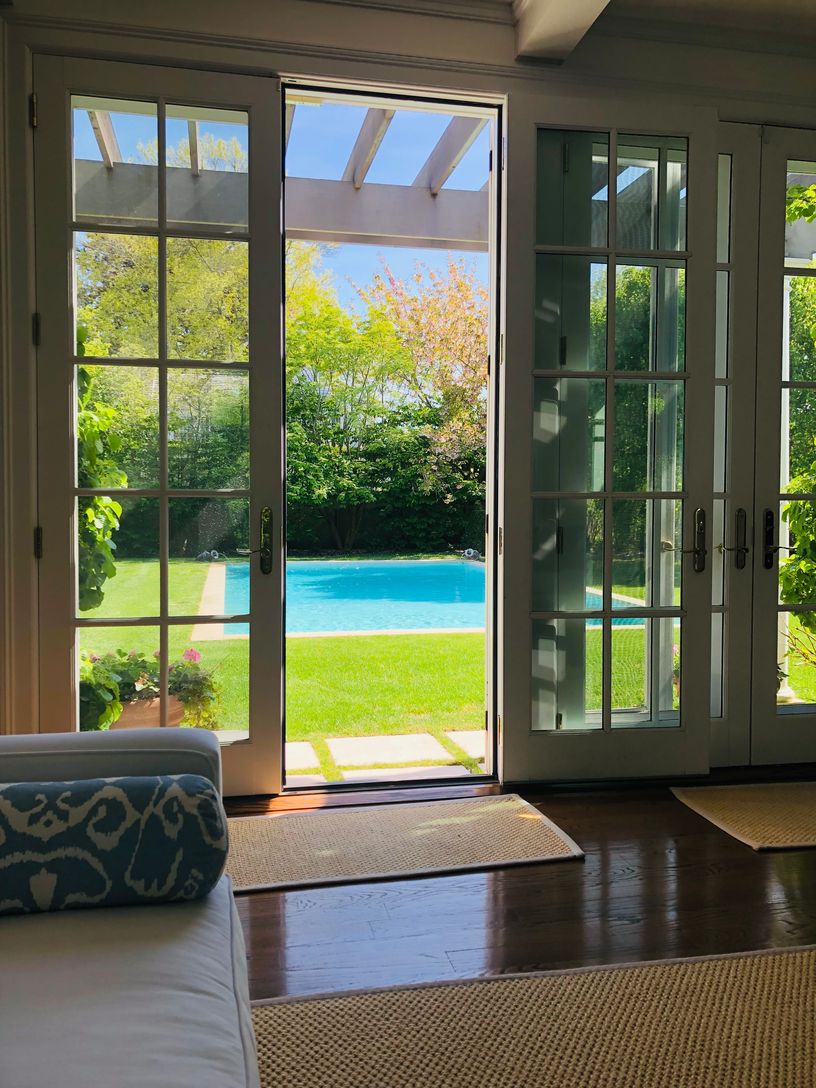  French doors in great room